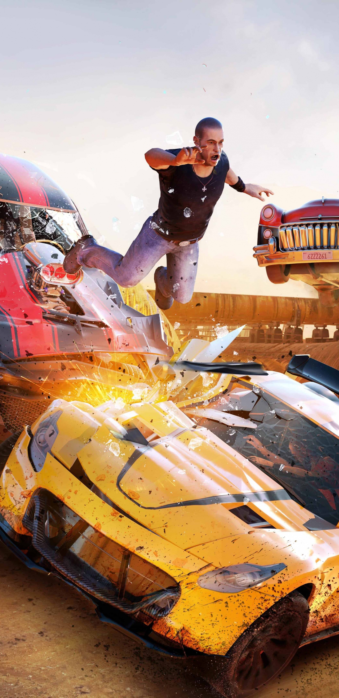 Racing Video Game, Stunt Performer, Motorsport, pc Game, Racing. Wallpaper in 1440x2960 Resolution