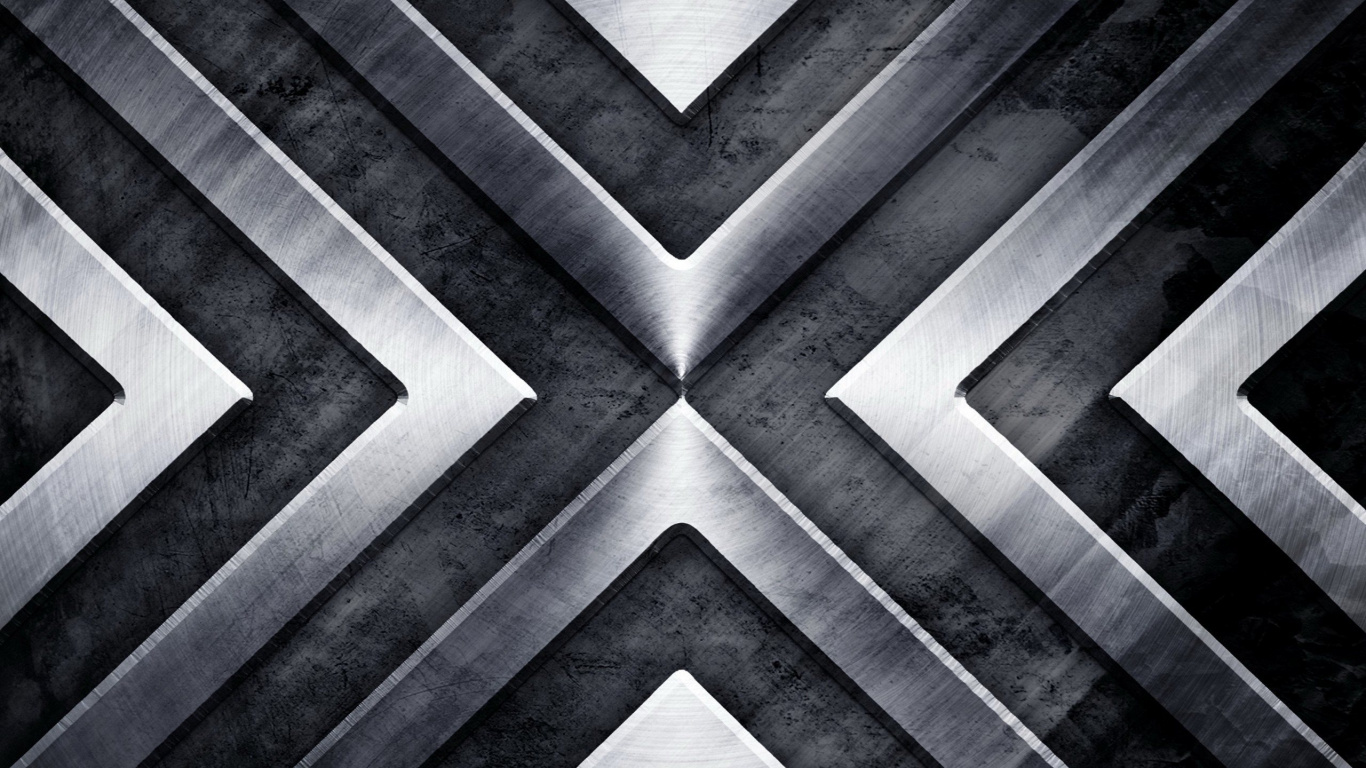 Black and White Chevron Pattern. Wallpaper in 1366x768 Resolution