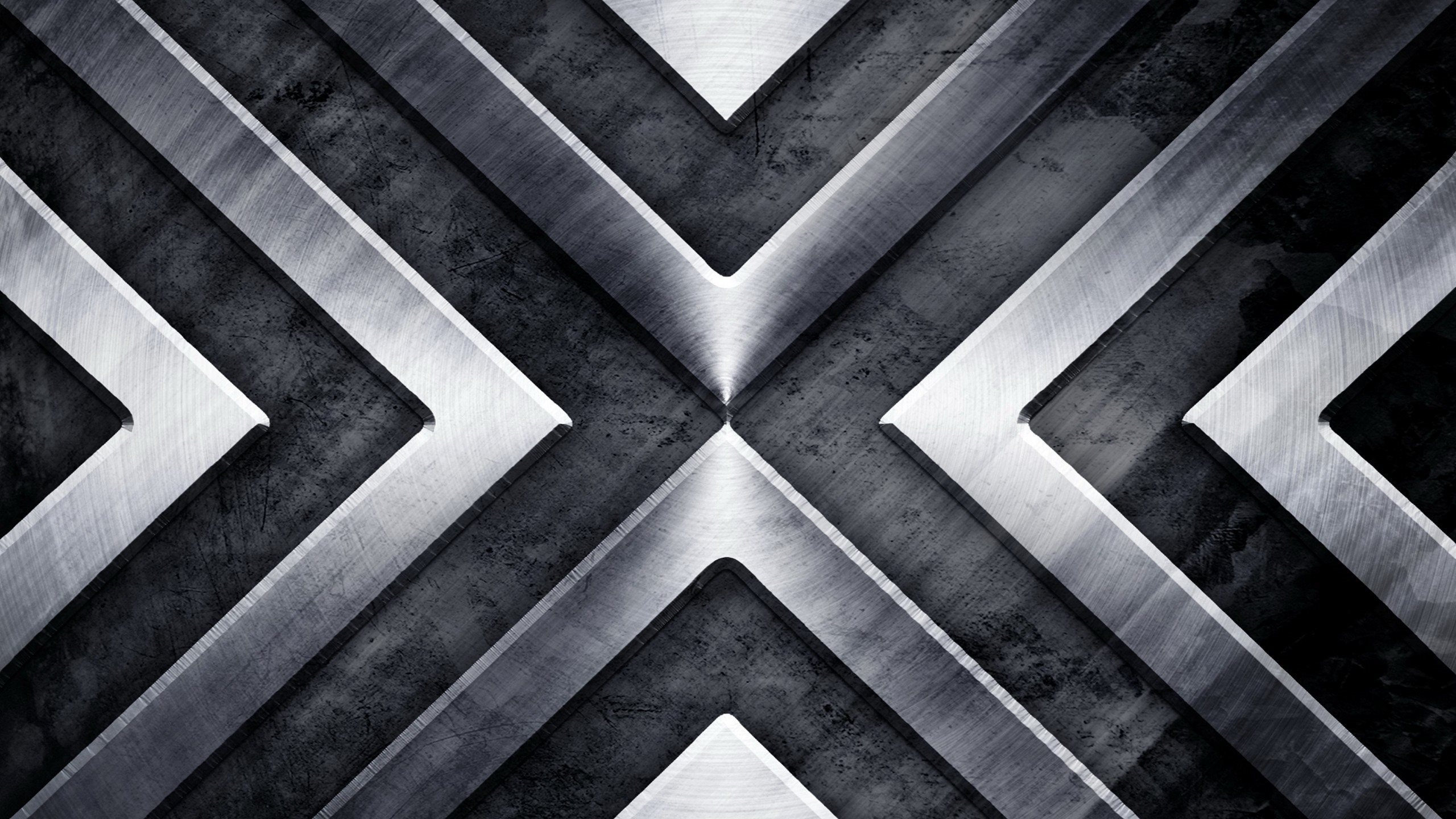 Black and White Chevron Pattern. Wallpaper in 2560x1440 Resolution