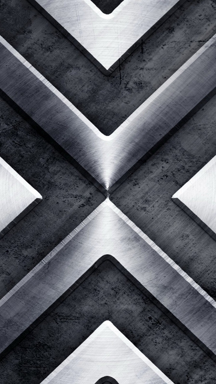 Black and White Chevron Pattern. Wallpaper in 720x1280 Resolution