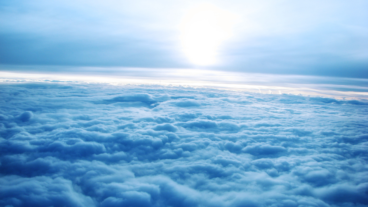 Nuages Blancs et Ciel Bleu Pendant la Journée. Wallpaper in 1280x720 Resolution