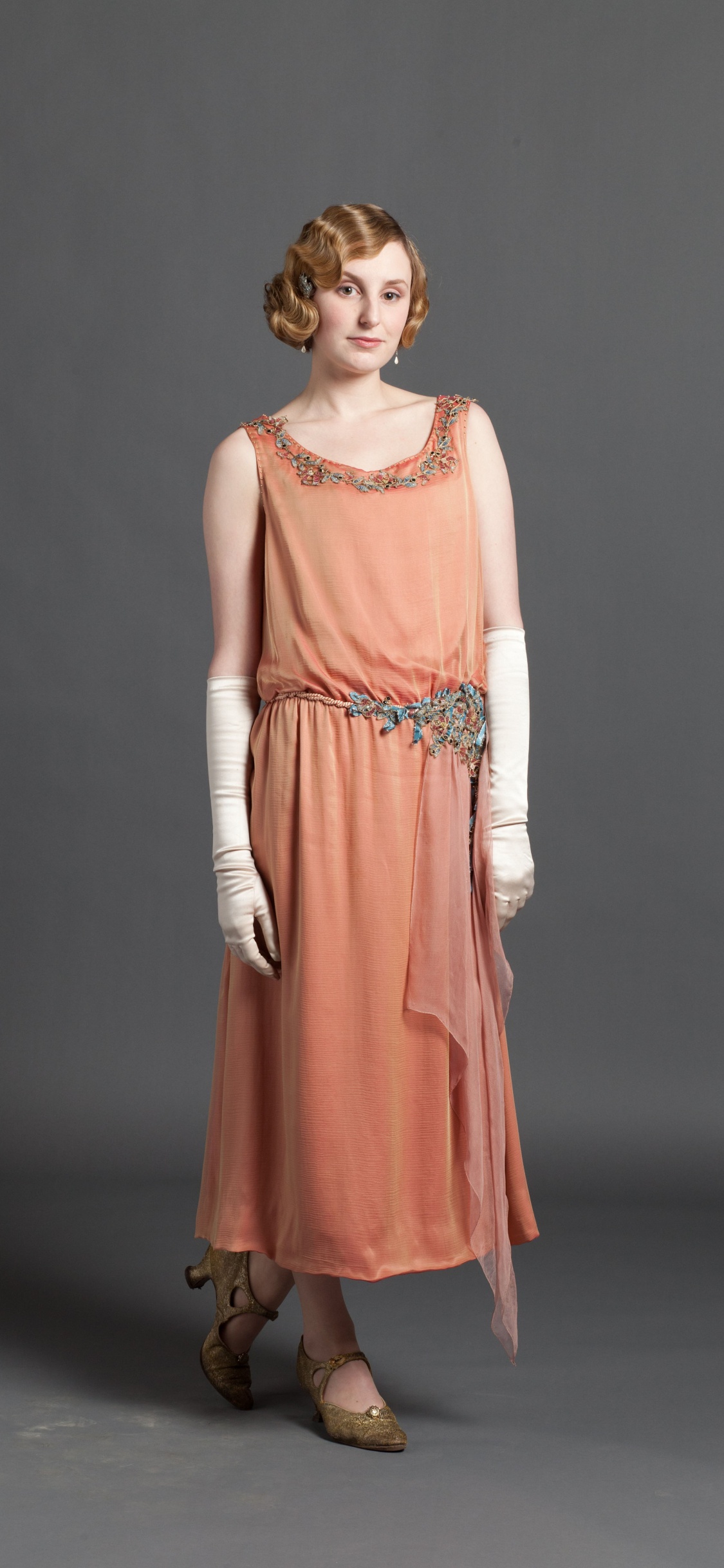 Laura Carmichael, Lady Edith Crawley, Downton Abbey, Dress, Clothing. Wallpaper in 1125x2436 Resolution
