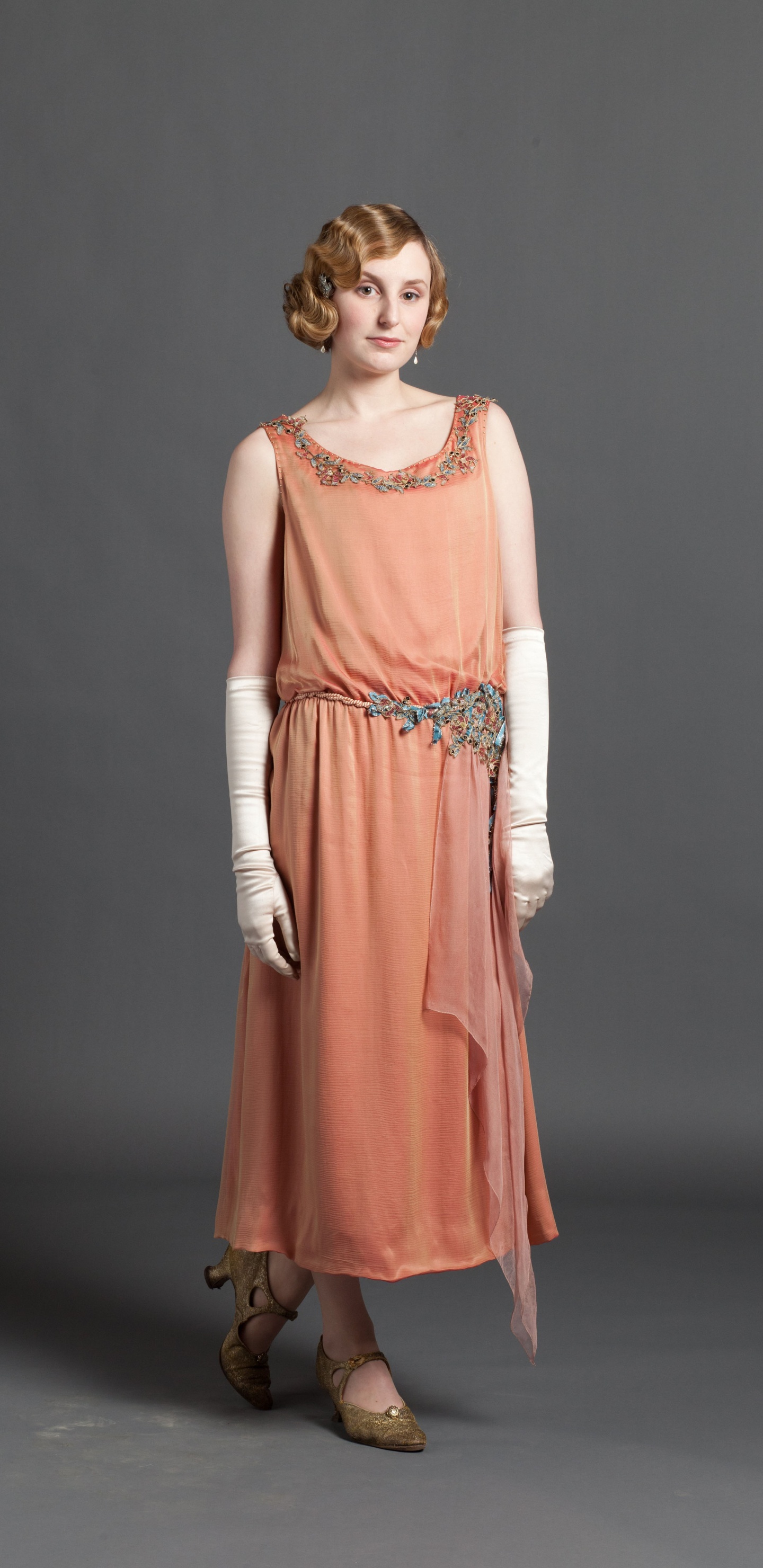 Laura Carmichael, Lady Edith Crawley, Downton Abbey, Dress, Clothing. Wallpaper in 1440x2960 Resolution