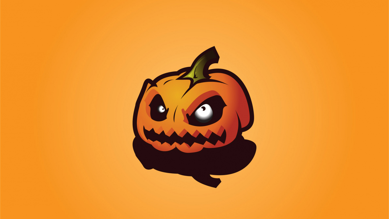 Orange, Calabaza, Cartoon, Halloween Jack-O-Laternen, Laterne. Wallpaper in 1366x768 Resolution
