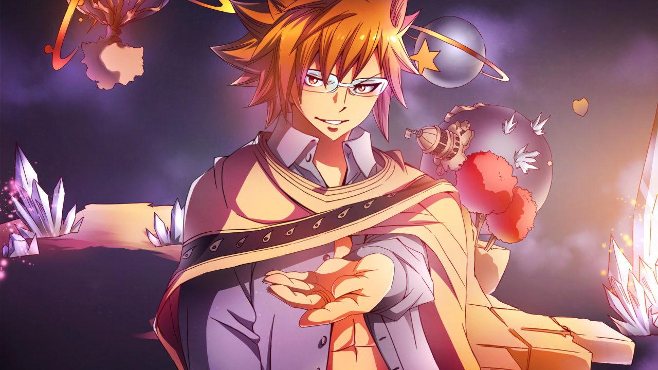 Brown Haired Male Anime Character. Wallpaper in 1280x720 Resolution