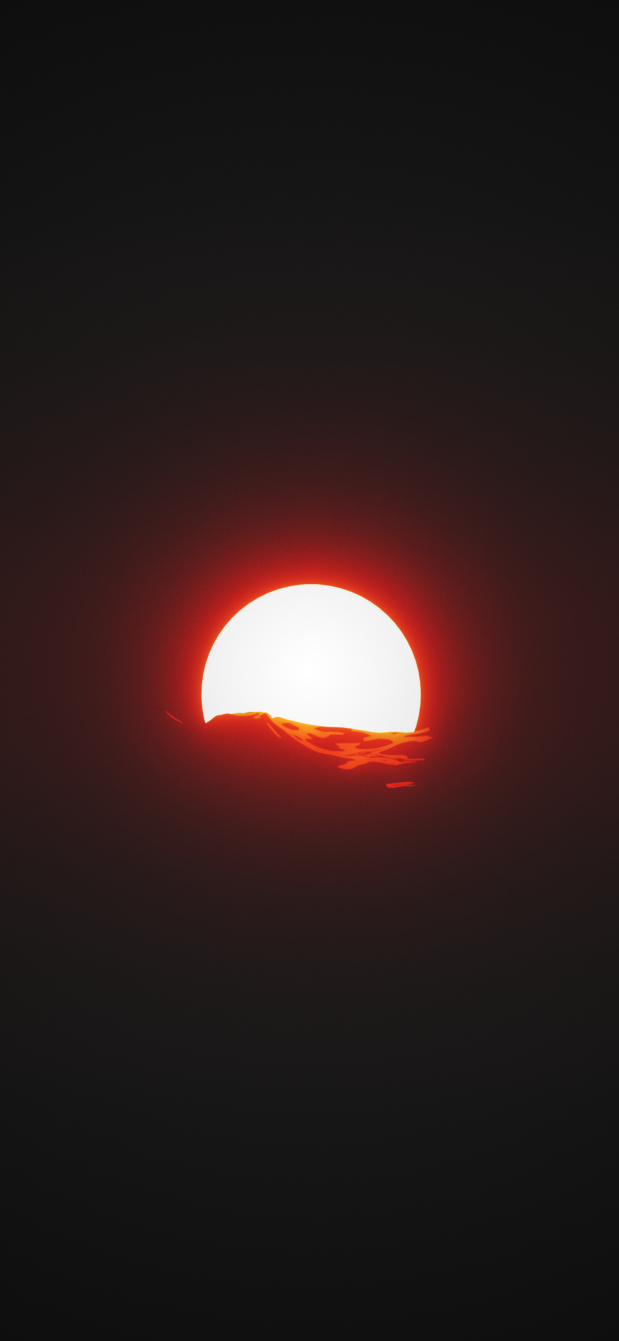 Apple, IOS, Atmosphère, Orange, Afterglow. Wallpaper in 1242x2688 Resolution