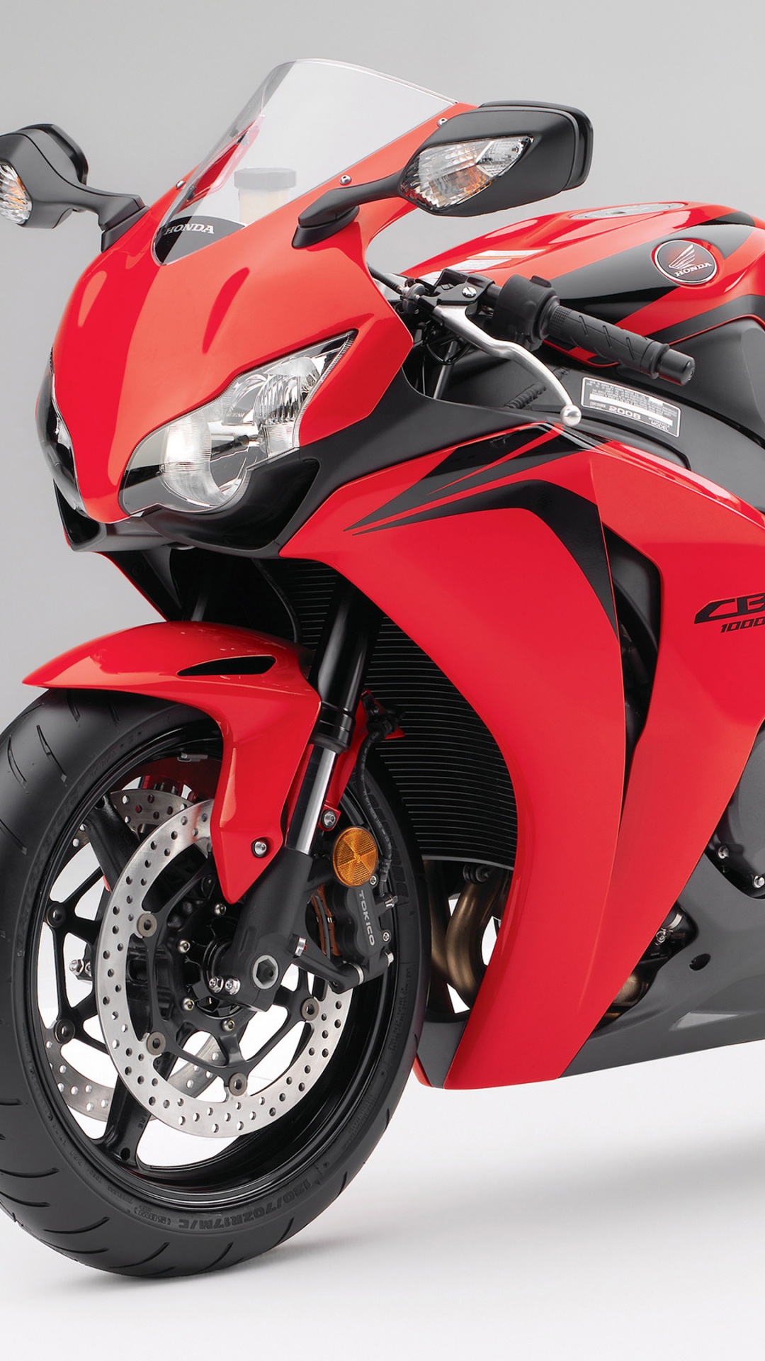 Rotes Und Schwarzes Sportrad. Wallpaper in 1080x1920 Resolution