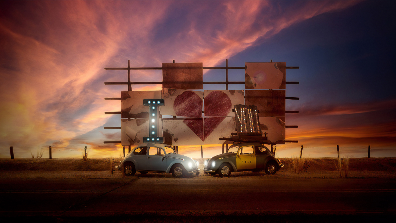 Volkswagen Beetle, Volkswagen New Beetle, Volkswagen, Volkswagen Passat, Car. Wallpaper in 1366x768 Resolution