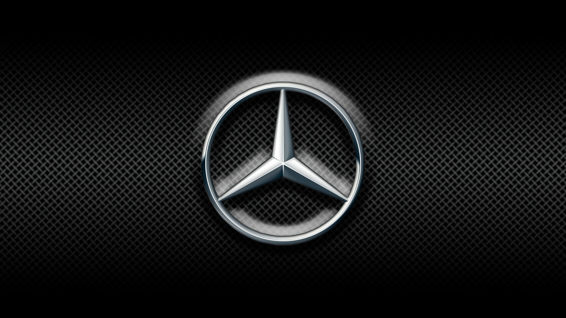 Voiture, Logo, Cercle, Mercedes Benz, Noir et Blanc. Wallpaper in 1920x1080 Resolution