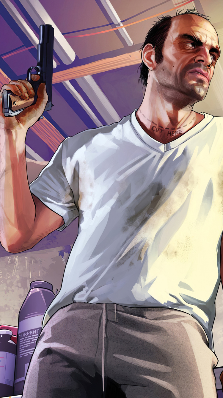 Cool, Selfie, Michael De Santa, Arm, Joint. Wallpaper in 750x1334 Resolution