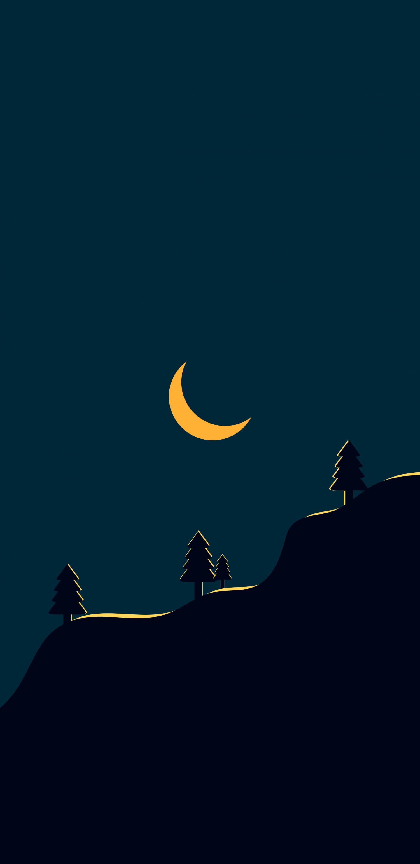 Crescent, Lunar Eclipse, Moon, Atmosphere, Astronomical Object. Wallpaper in 1440x2960 Resolution