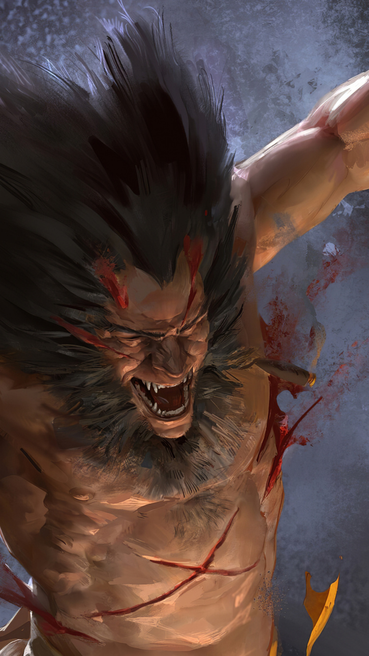 Arte de Wolverine, Wolverine, Obra de Arte, Arte, Artista. Wallpaper in 750x1334 Resolution