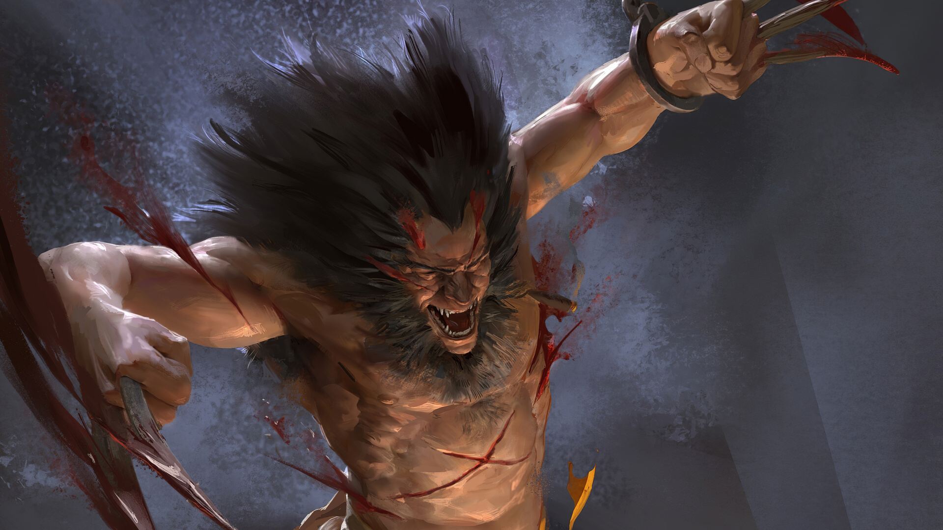 Wolverine Art, Wolverine, Work of Art, Art, Artist. Wallpaper in 1920x1080 Resolution