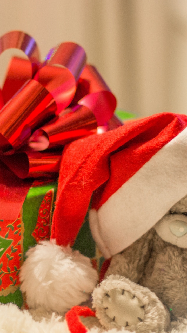 Weihnachten, Neujahr, Ded Moroz, Gegenwart, Multifunktionsleiste. Wallpaper in 720x1280 Resolution