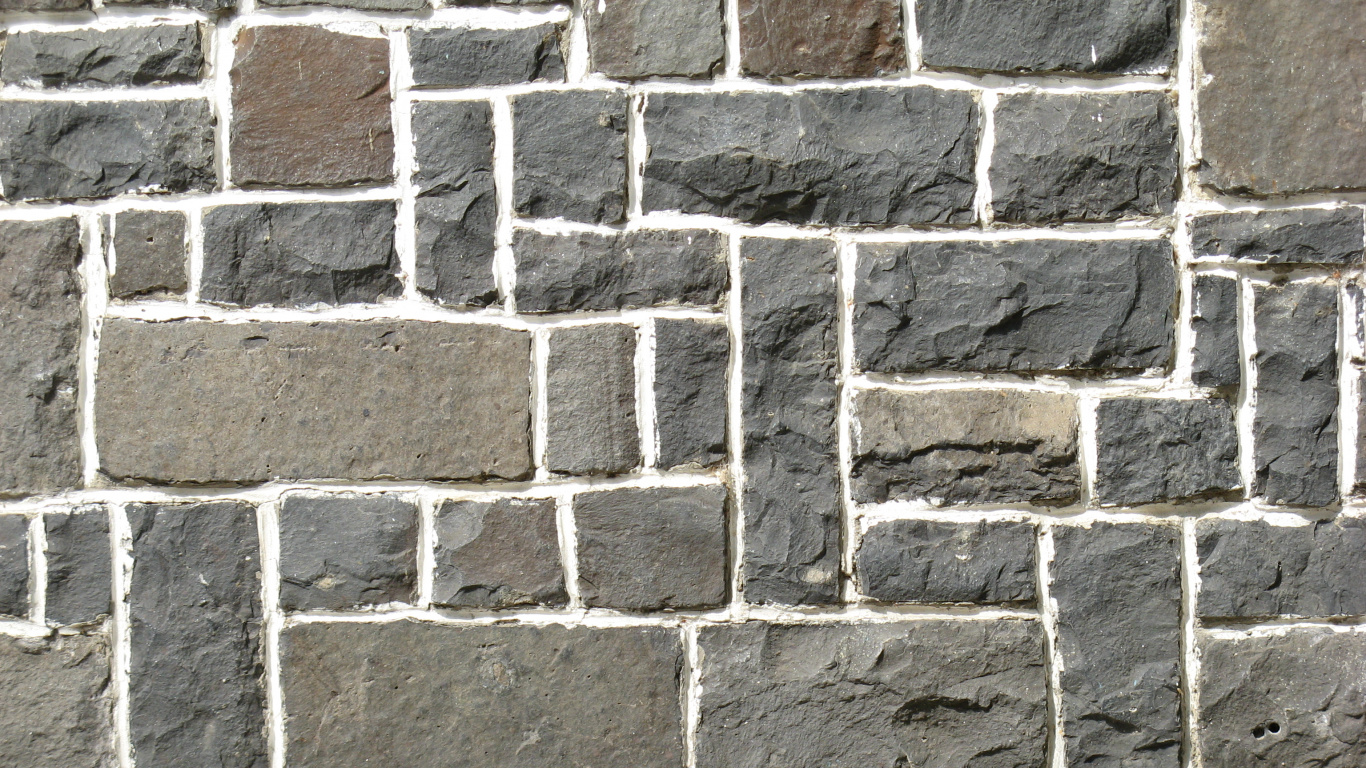 Pared de Ladrillo Marrón y Gris. Wallpaper in 1366x768 Resolution