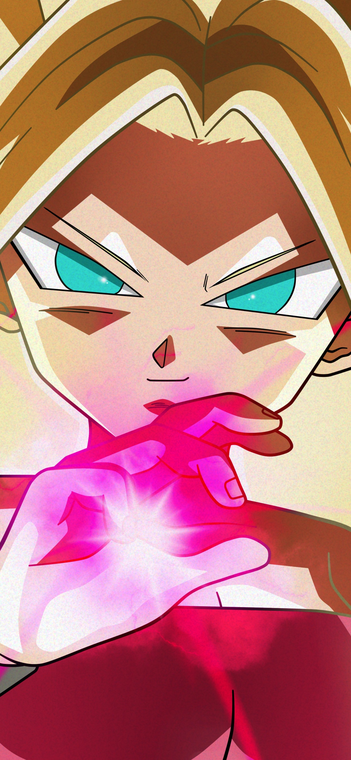 Gelbe Und Rote Drachenillustration. Wallpaper in 1125x2436 Resolution