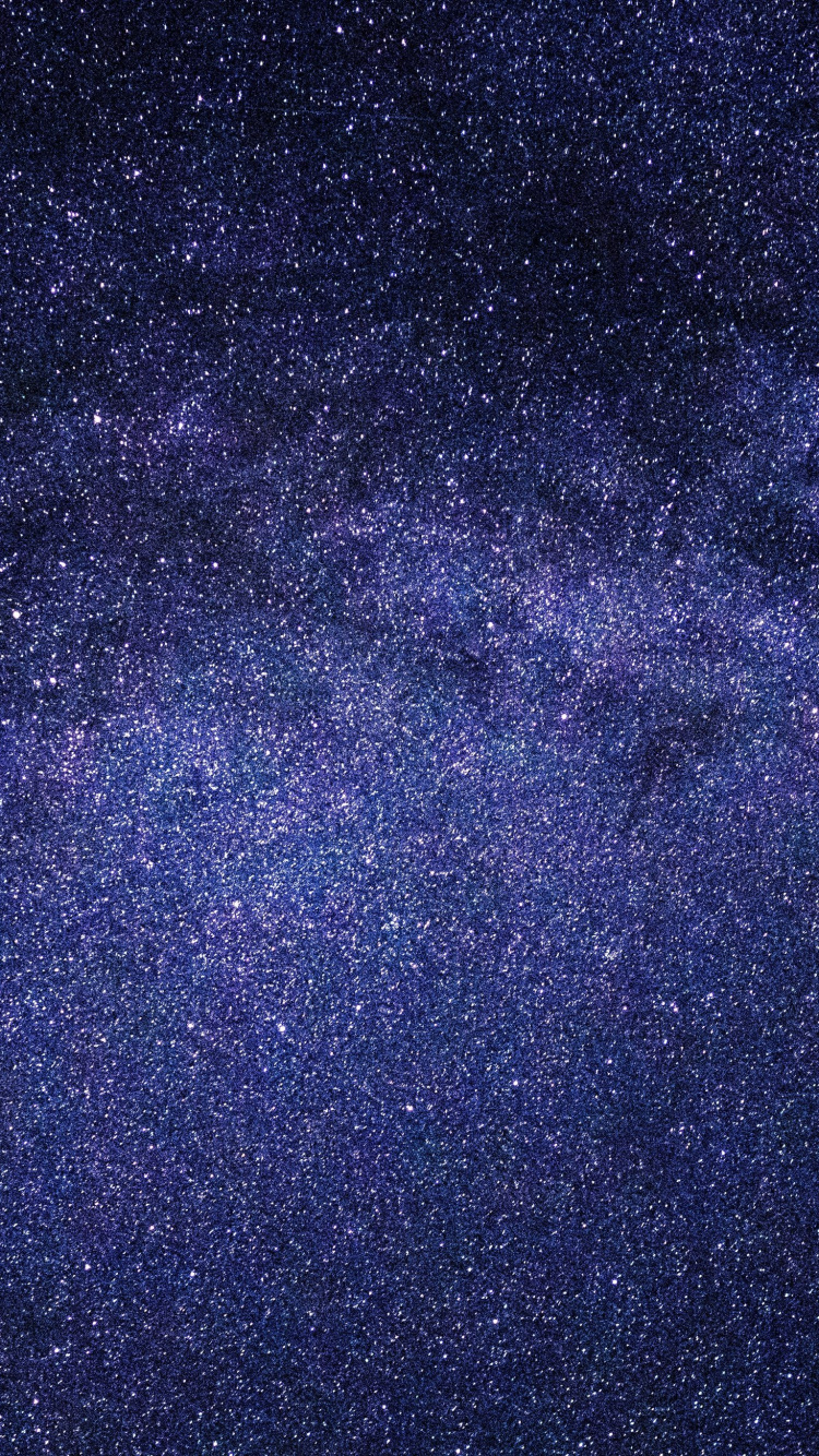 Nuit Étoilée Bleue et Noire. Wallpaper in 750x1334 Resolution