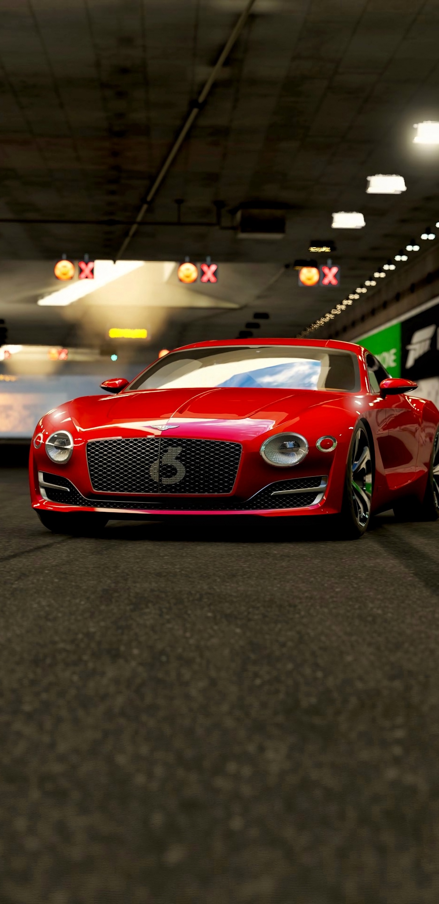 Roter Bmw m 3 Nachts Unterwegs. Wallpaper in 1440x2960 Resolution