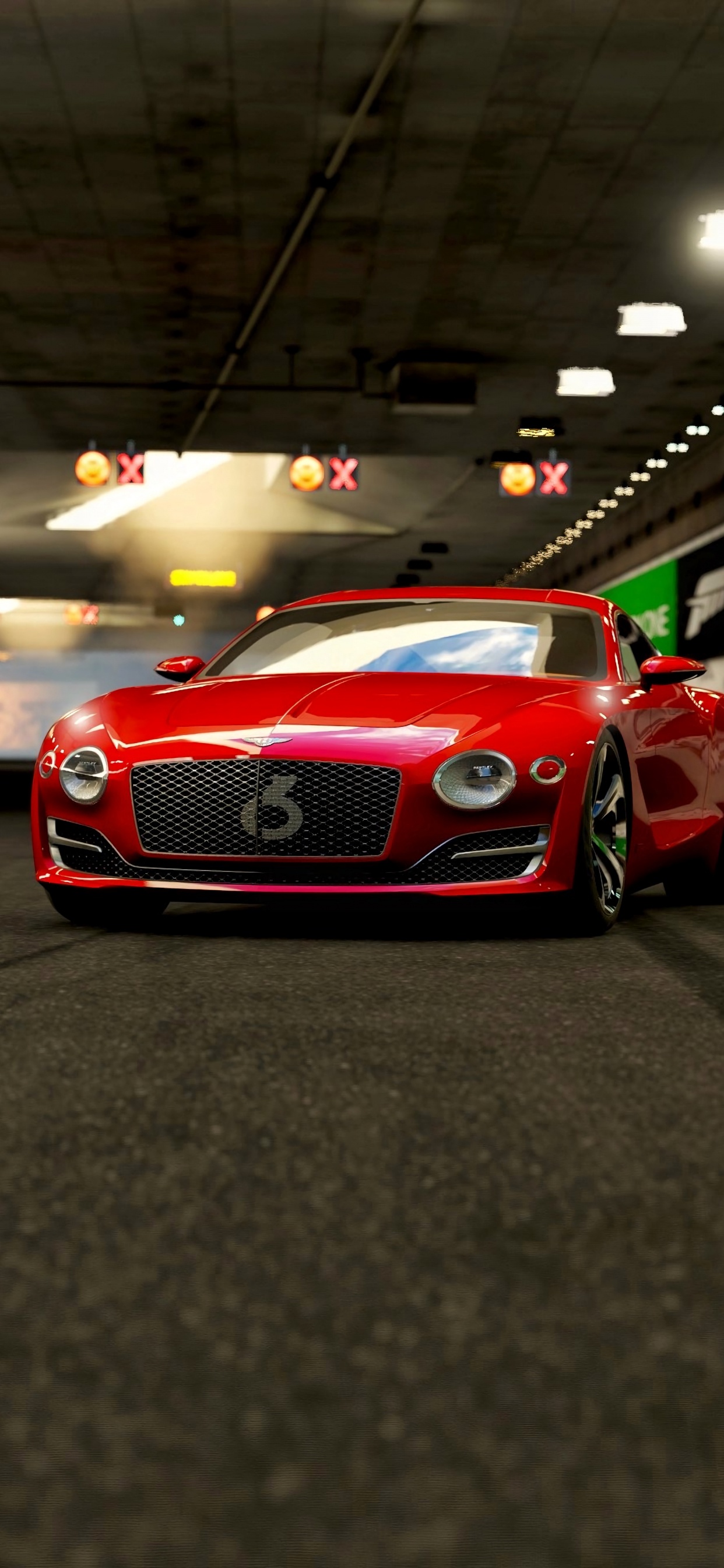 Bmw m 3 Rouge Sur Route Pendant la Nuit. Wallpaper in 1242x2688 Resolution