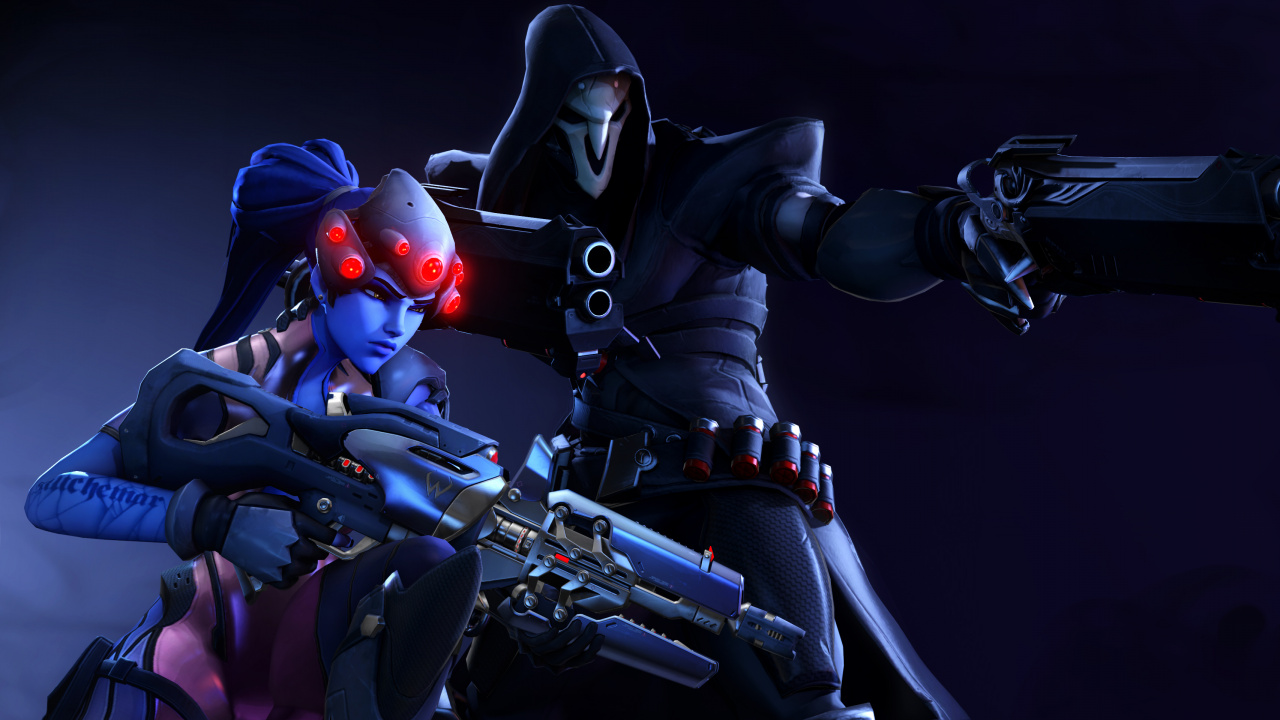 Overwatch, Sombra, Action Figure, pc Game, Supervillain. Wallpaper in 1280x720 Resolution