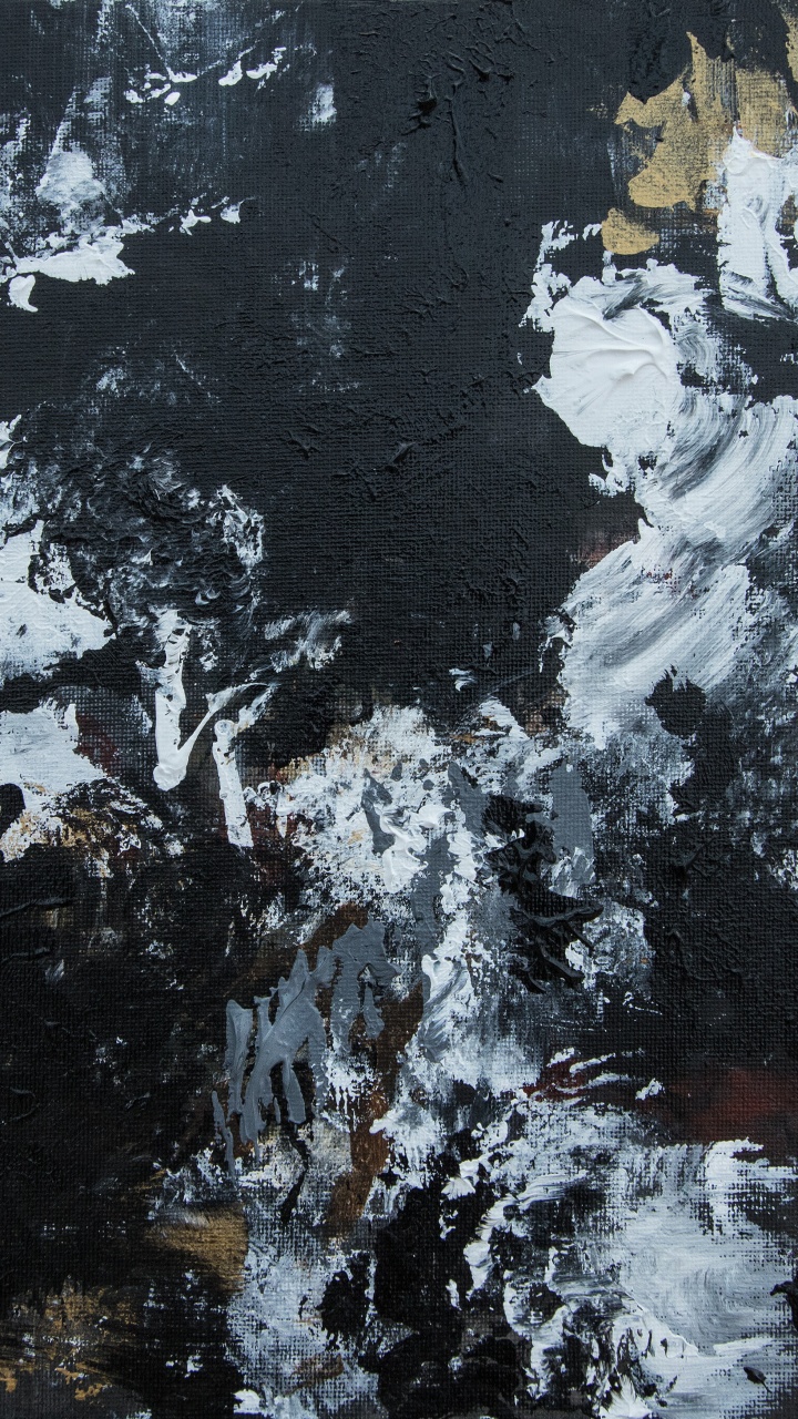 Peinture Abstraite Blanche et Rouge. Wallpaper in 720x1280 Resolution