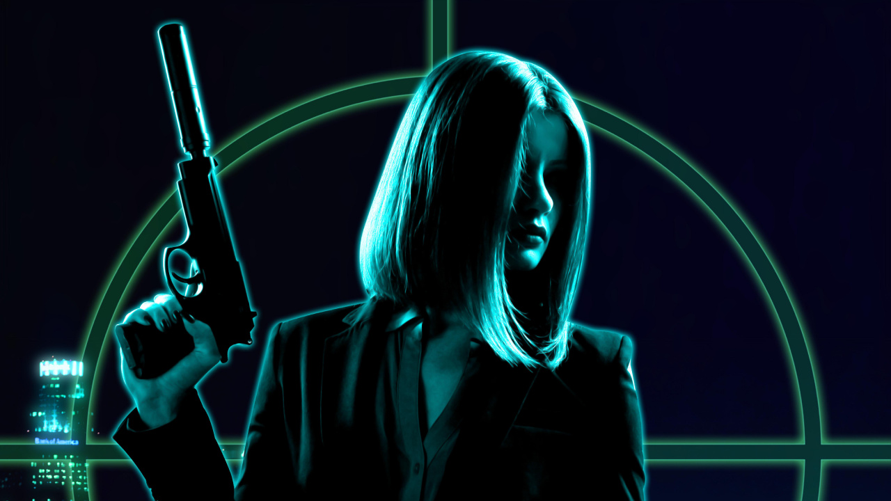 Frau in Schwarzer Lederjacke Sitzt Auf Autositz. Wallpaper in 1280x720 Resolution