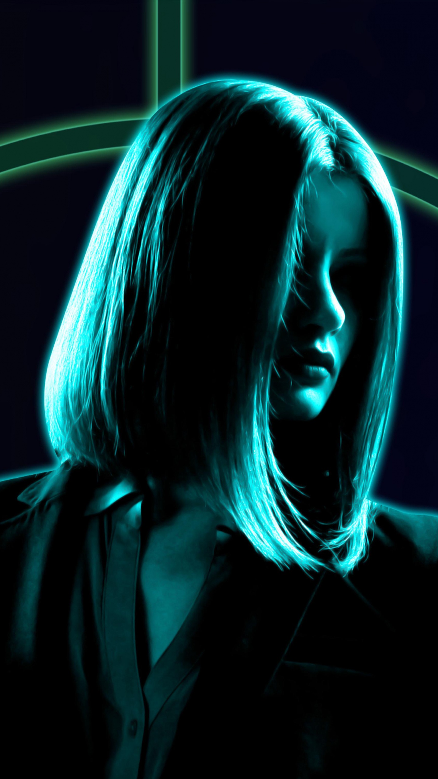 Mujer en Chaqueta de Cuero Negro Sentado en el Asiento Del Coche. Wallpaper in 1440x2560 Resolution