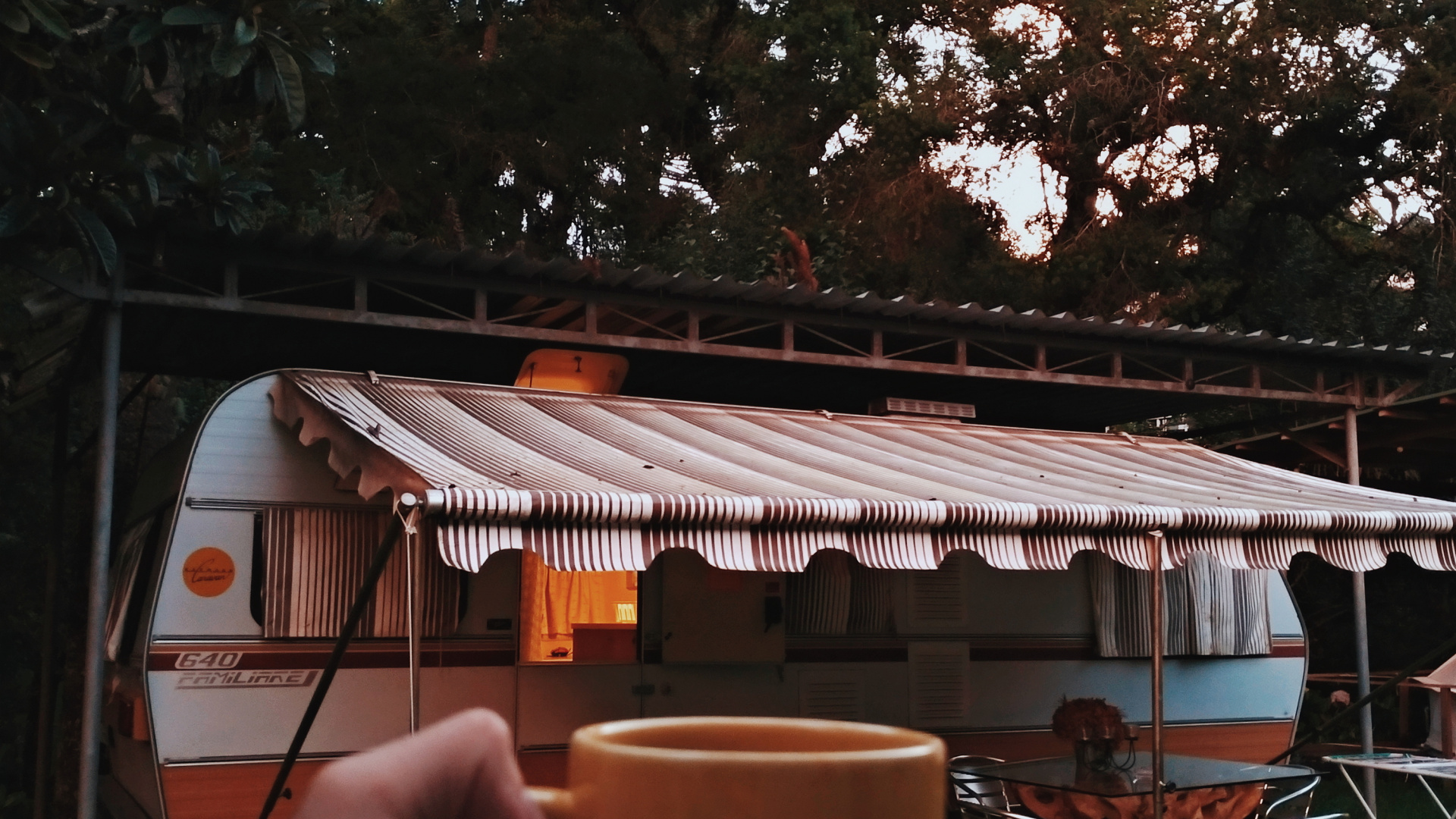 Person Holding Brown Ceramic Mug. Wallpaper in 1920x1080 Resolution