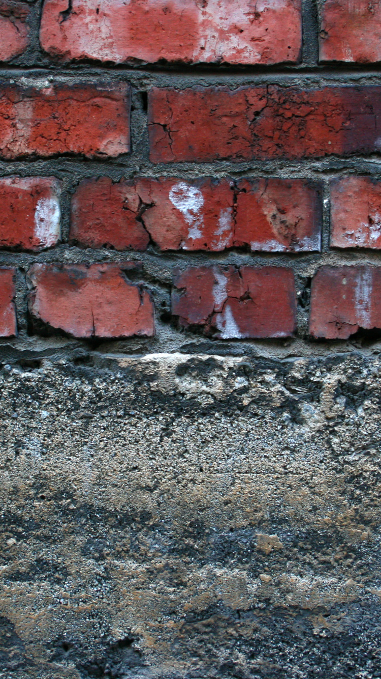 Brown and Gray Brick Wall. Wallpaper in 750x1334 Resolution
