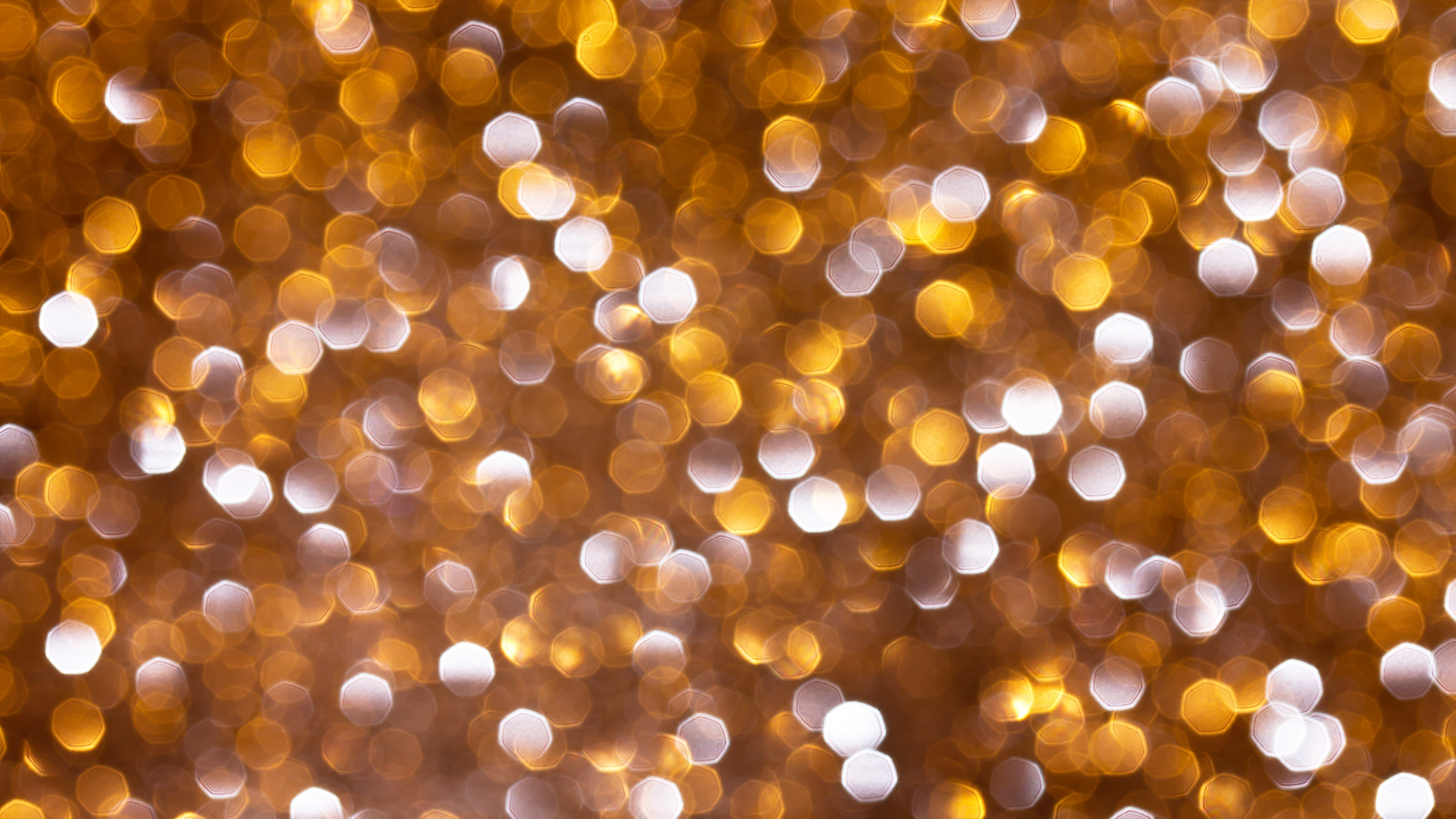 Yellow and White Bokeh Lights. Wallpaper in 2560x1440 Resolution