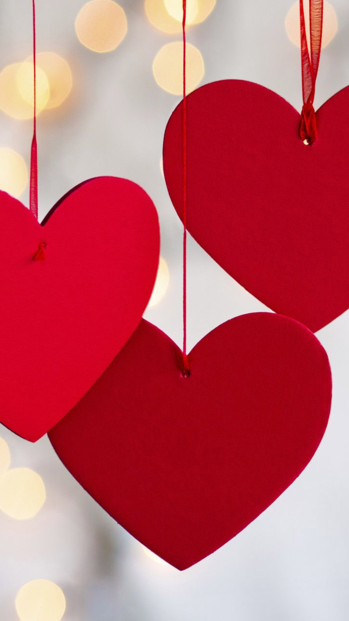 Valentines Tag, Herzen, Liebe, Romantik, Partei. Wallpaper in 720x1280 Resolution