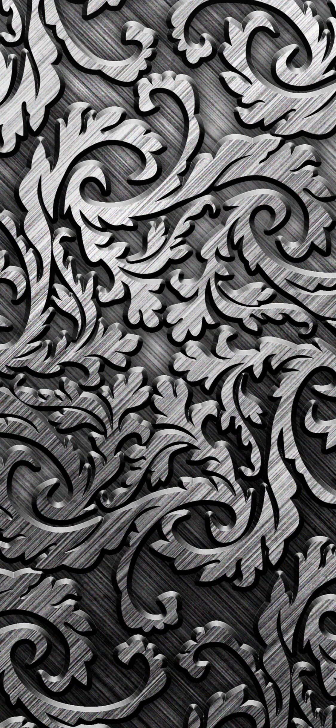 Black and White Zebra Pattern. Wallpaper in 1125x2436 Resolution