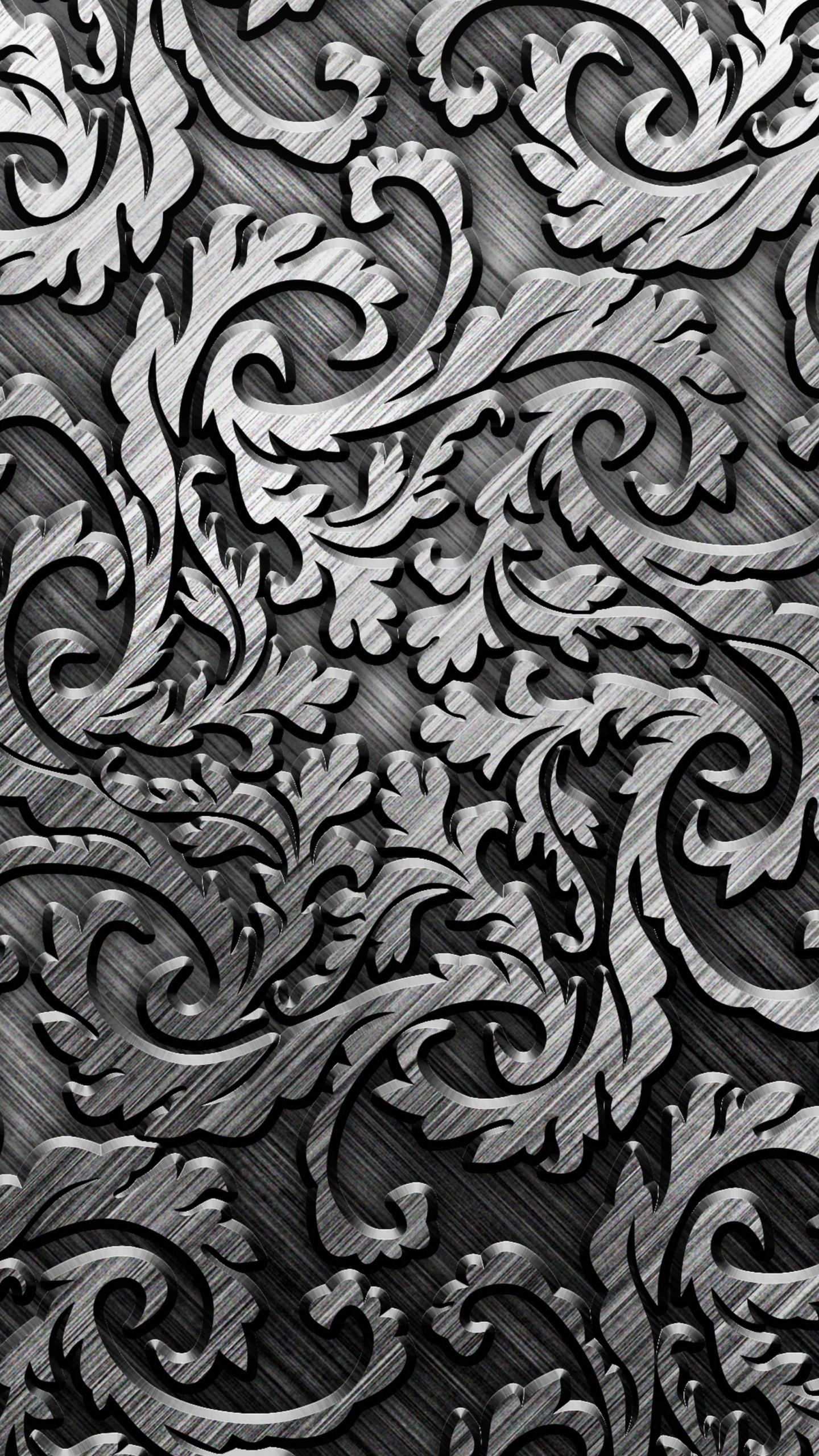 Black and White Zebra Pattern. Wallpaper in 1440x2560 Resolution