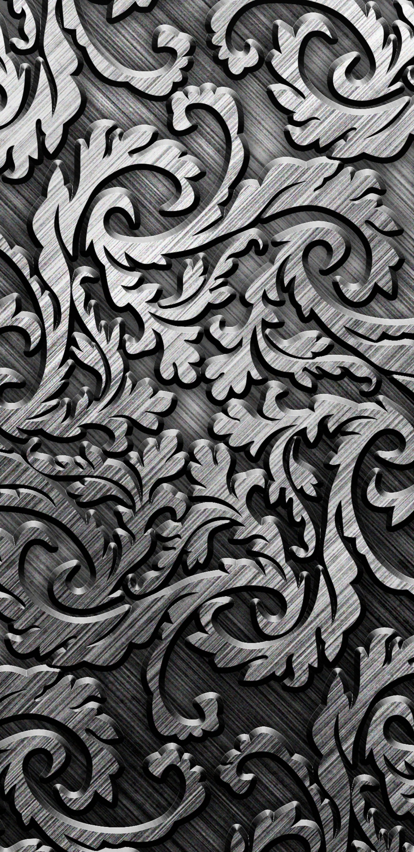 Black and White Zebra Pattern. Wallpaper in 1440x2960 Resolution