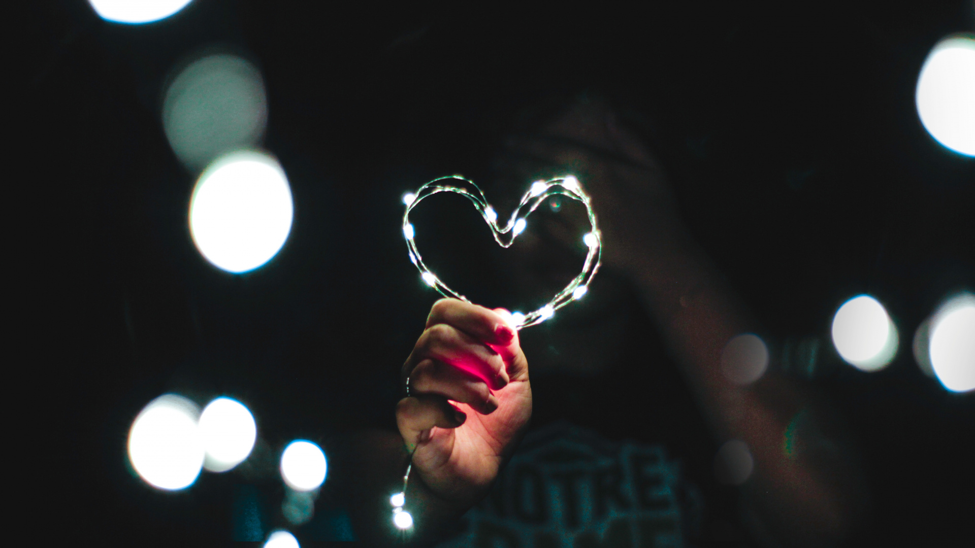 Person Holding Heart Shaped Silver Ring. Wallpaper in 1920x1080 Resolution