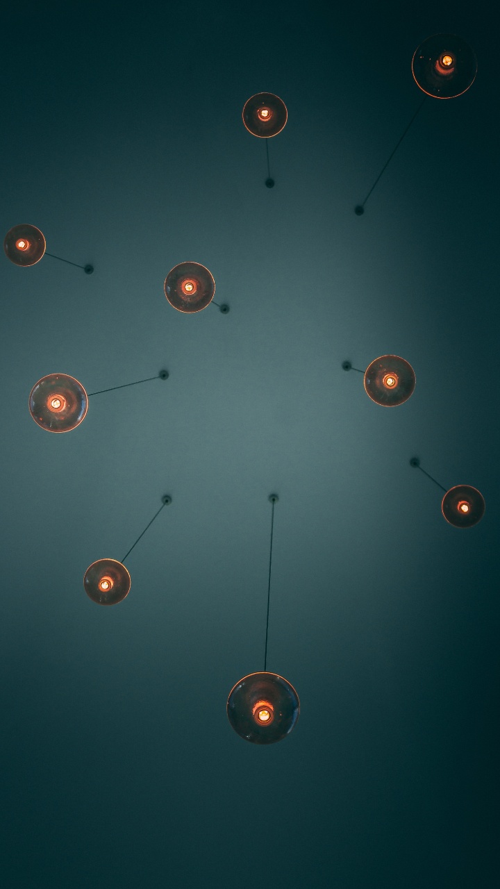 Low Angle View of Ceiling Lamp. Wallpaper in 720x1280 Resolution