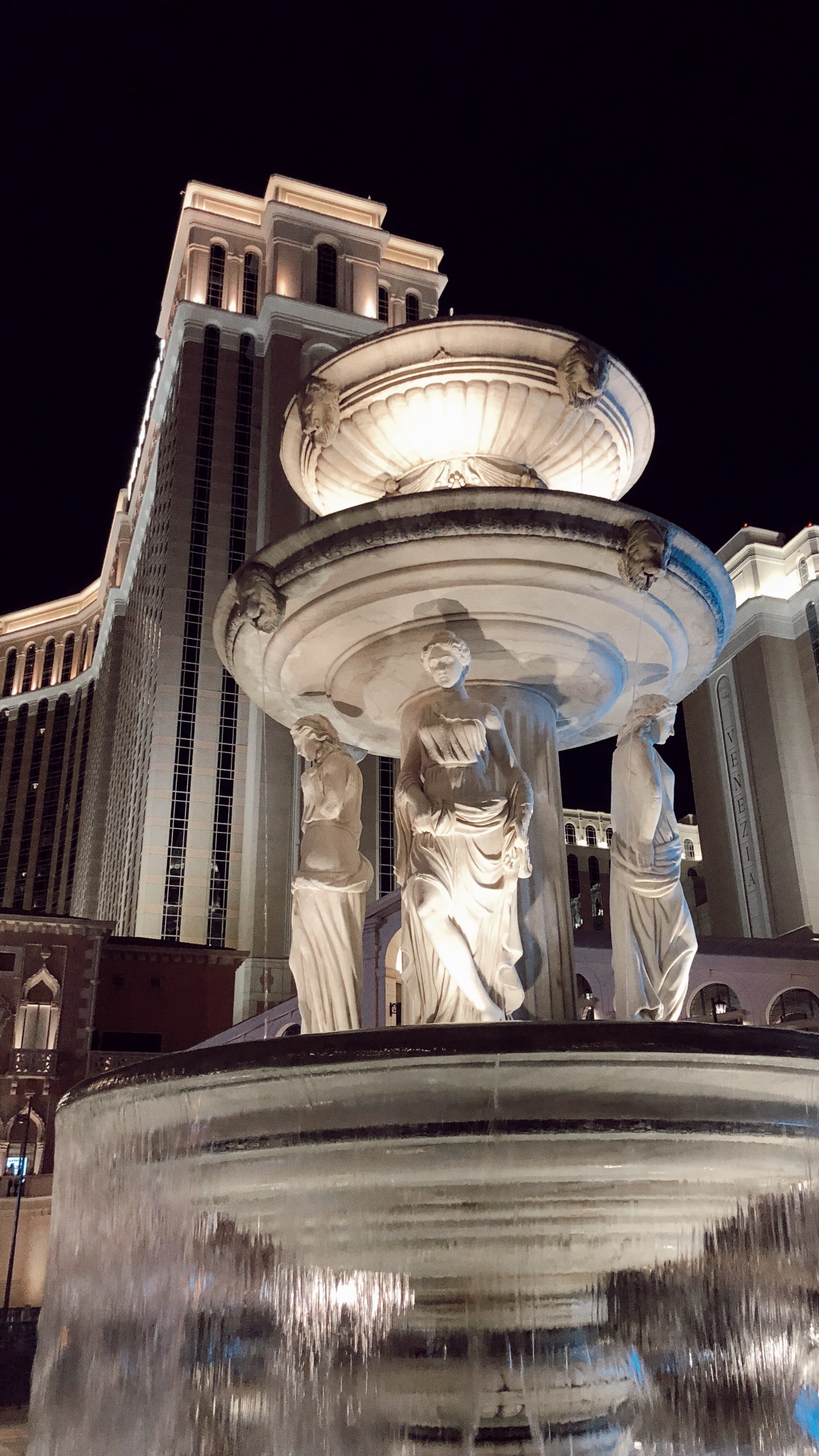 Vegas, Las Vegas Venecianas, Agua, Atracción Turística, Hito. Wallpaper in 1440x2560 Resolution