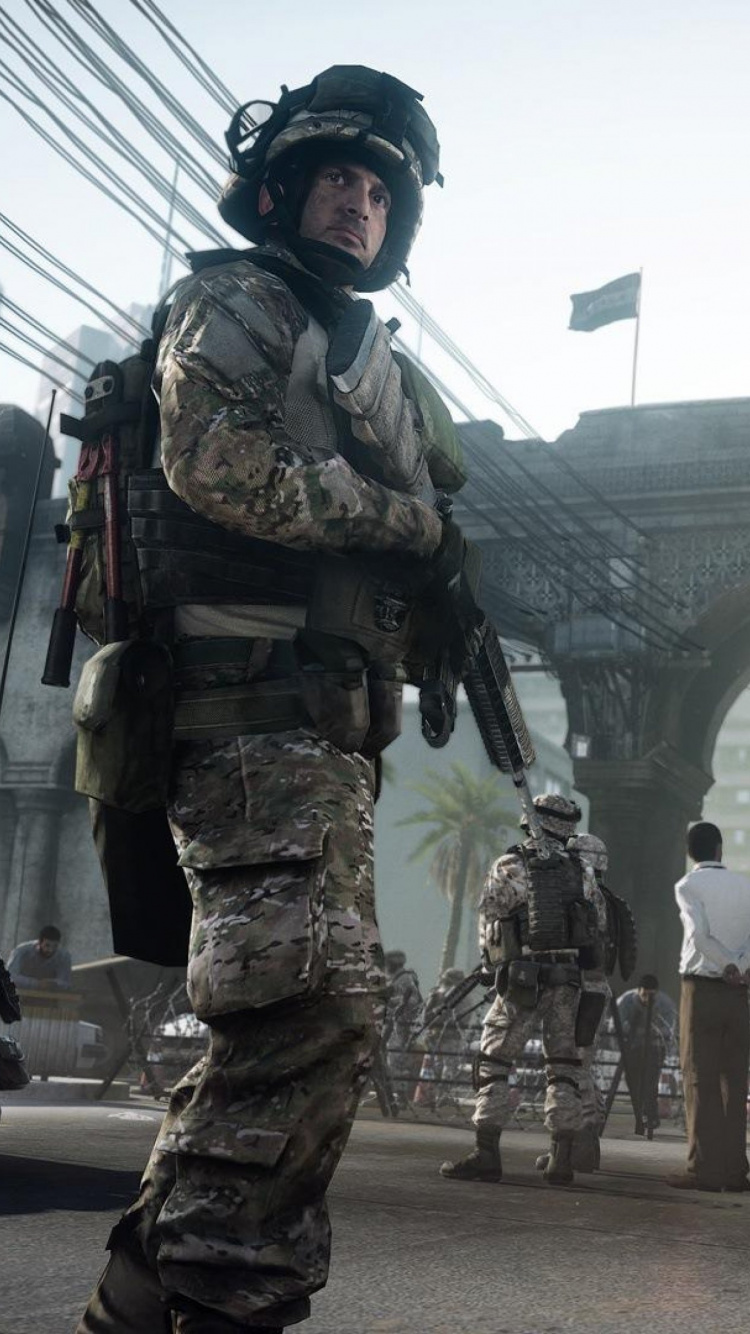 Battlefield Bad Company 2, Electronic Arts, Soldado, Ejército, Juego de Pc. Wallpaper in 750x1334 Resolution