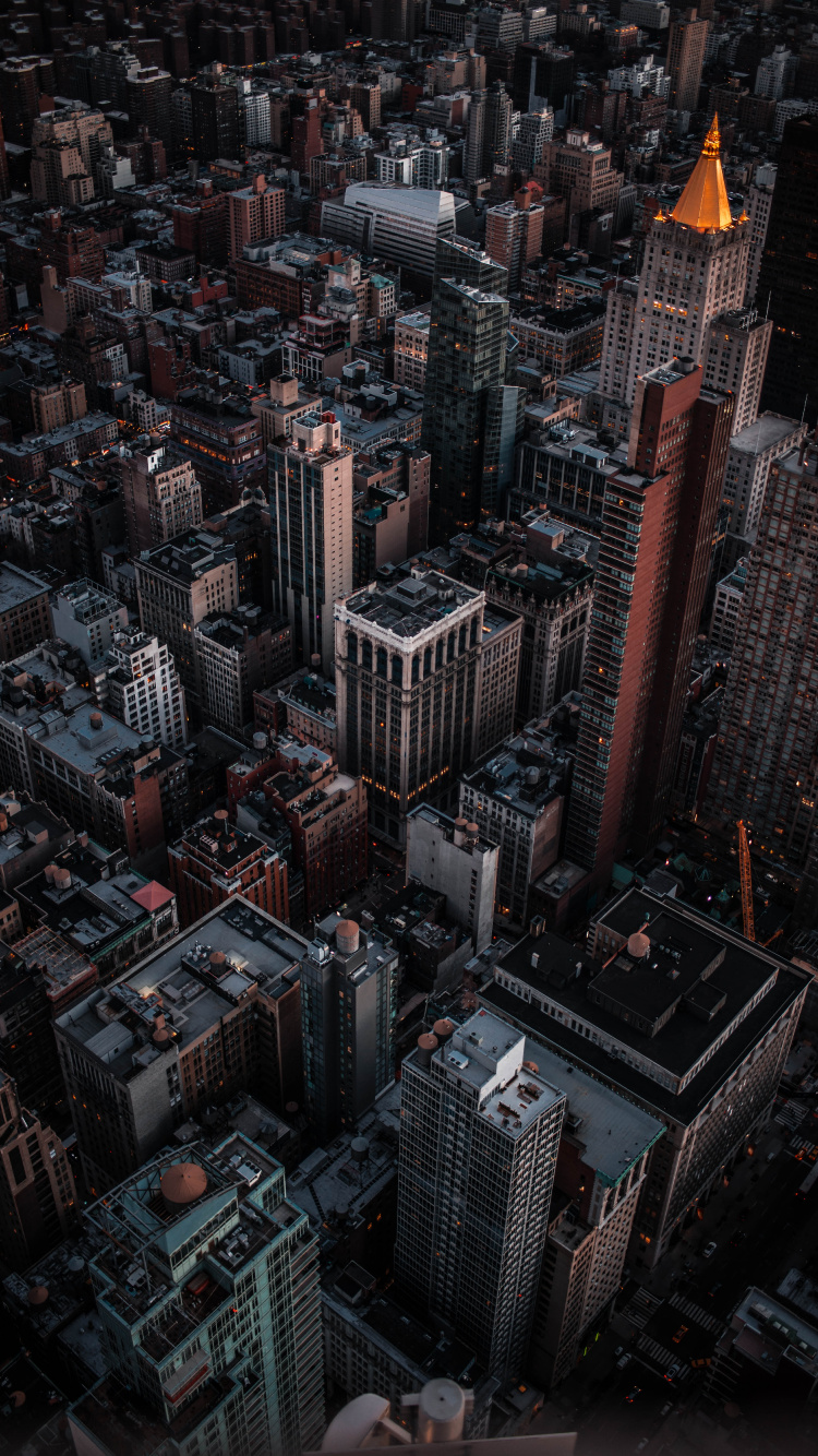 Aerial View of City Buildings During Daytime. Wallpaper in 750x1334 Resolution