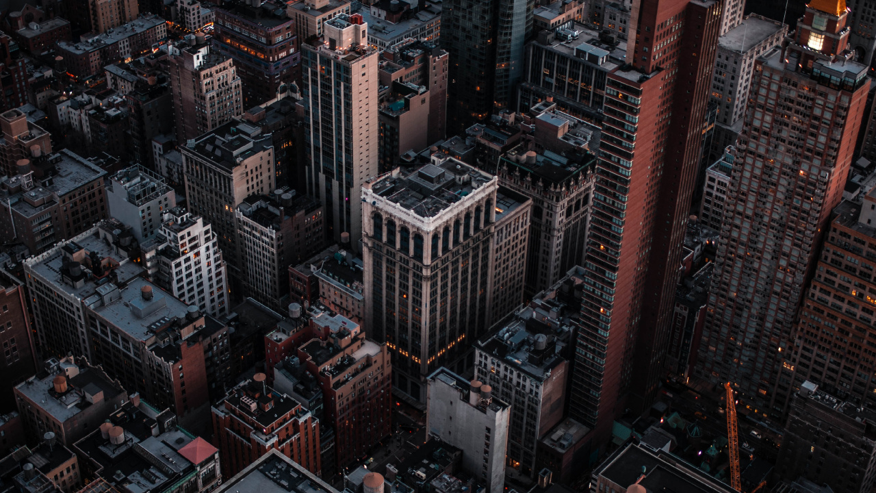 纽约市, 帝国大厦, 大都会, 城市景观, 城市 壁纸 1280x720 允许