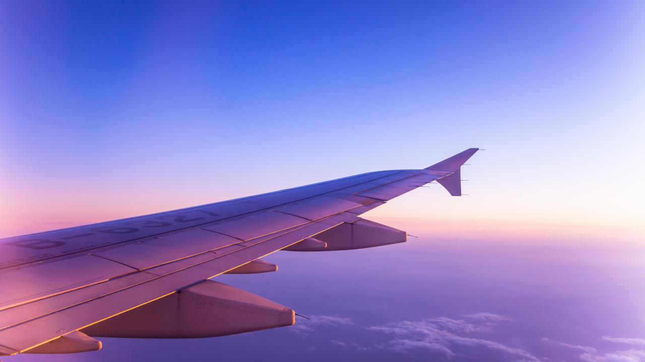 航空, 翼, 航空公司, 空中旅行, 航空航天工程 壁纸 1280x720 允许