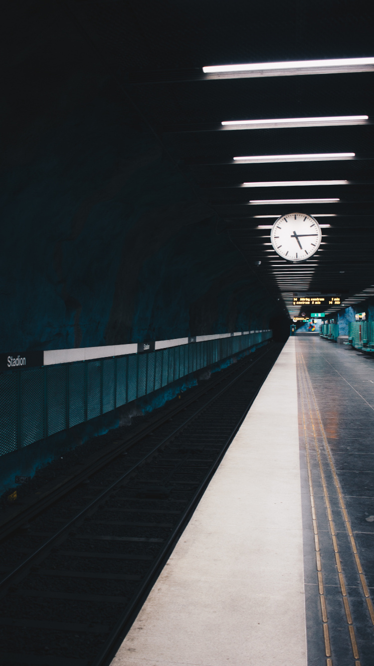 火车, 是火车站, 铁路运输, 乘客, 光 壁纸 750x1334 允许