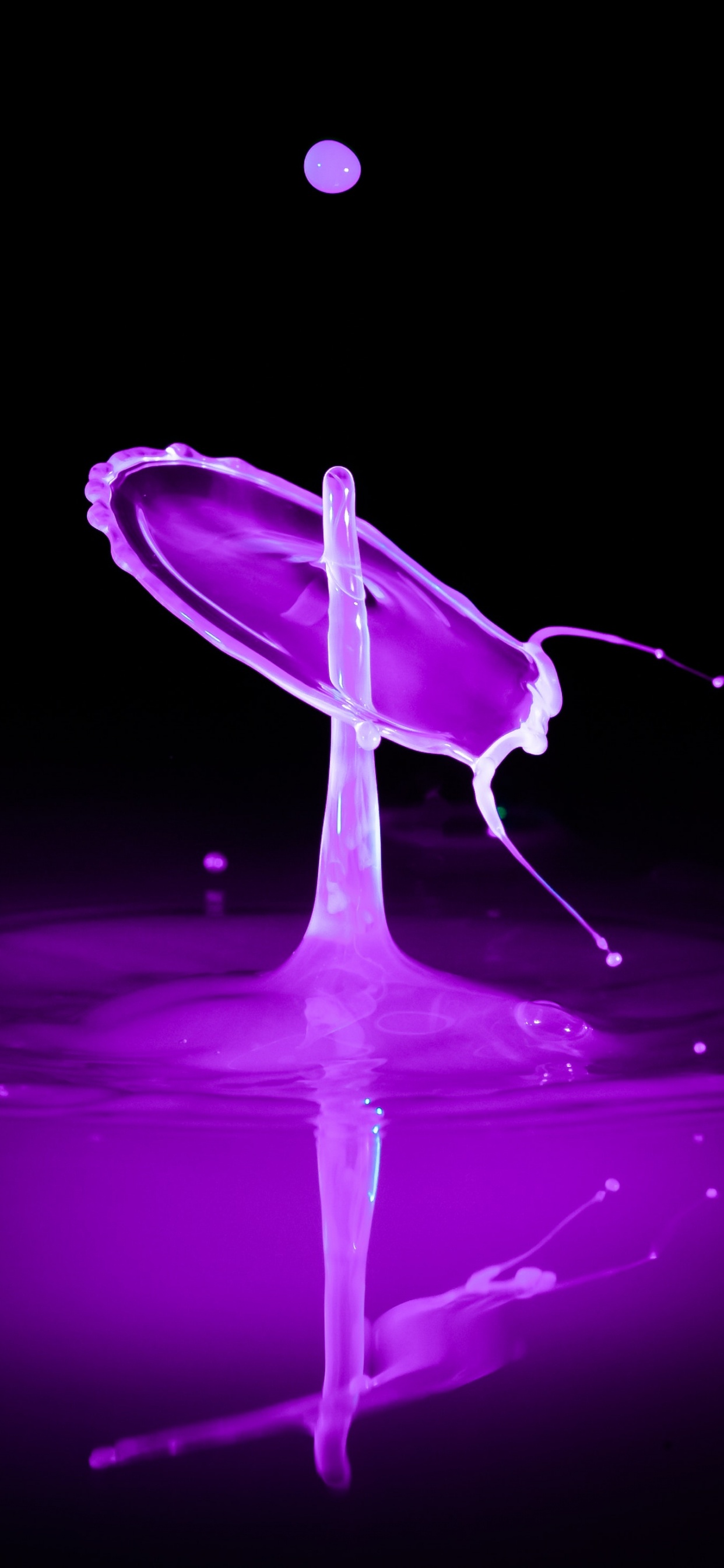 运动的图形, 紫色的, 紫罗兰色, 液体, 流体 壁纸 1242x2688 允许
