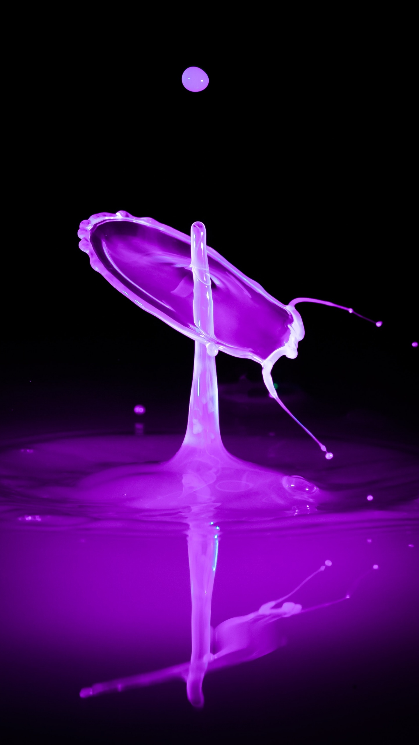 运动的图形, 紫色的, 紫罗兰色, 液体, 流体 壁纸 1440x2560 允许