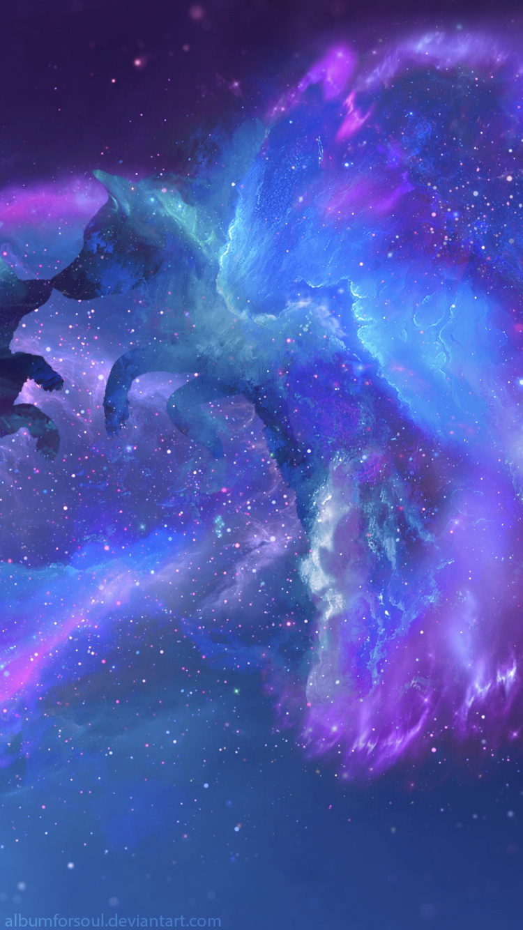 宇宙, 紫色的, 紫罗兰色, 气氛, 空间 壁纸 750x1334 允许