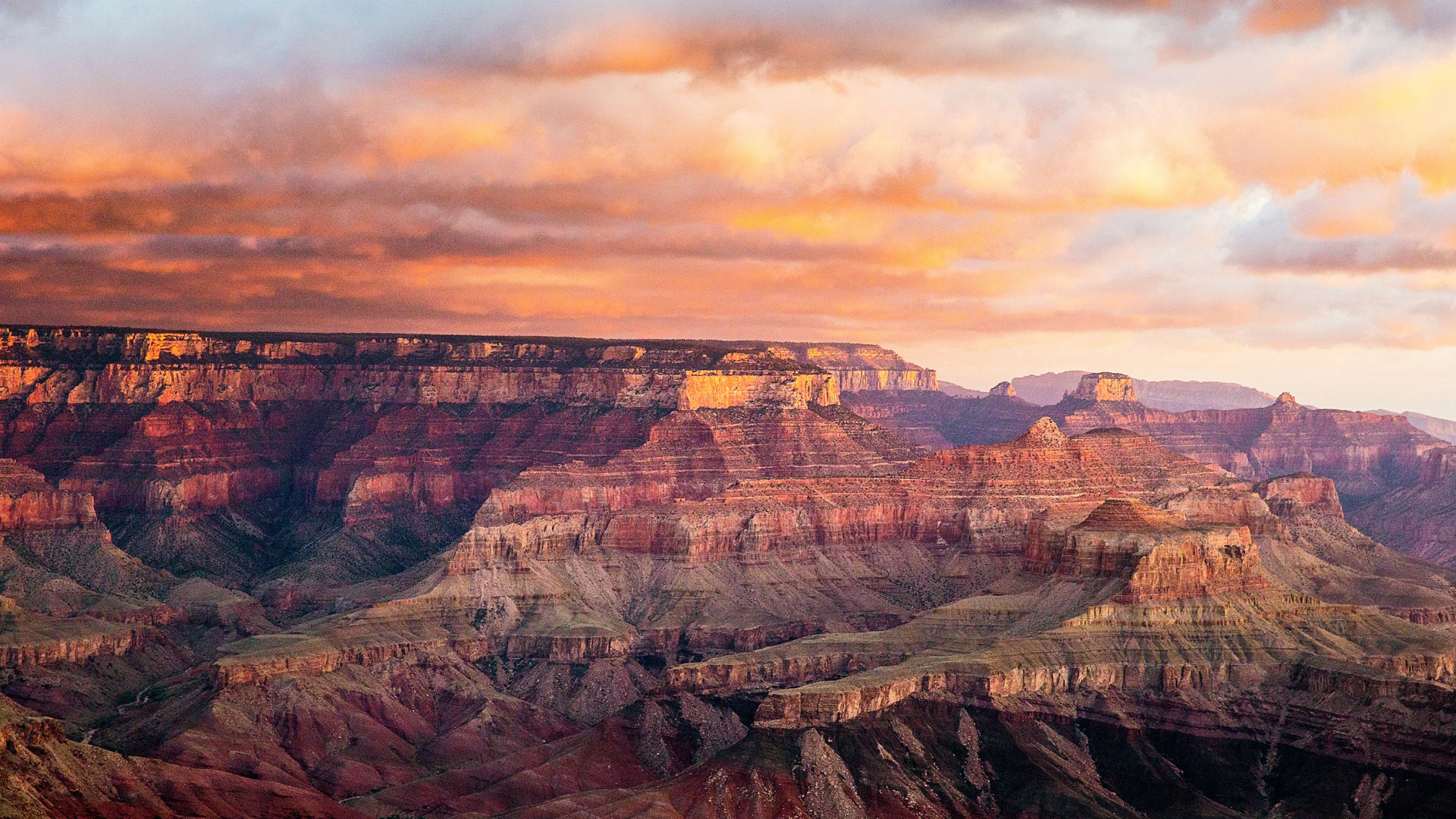 Brown and Black Mountains Under Cloudy Sky During Daytime. Wallpaper in 1920x1080 Resolution