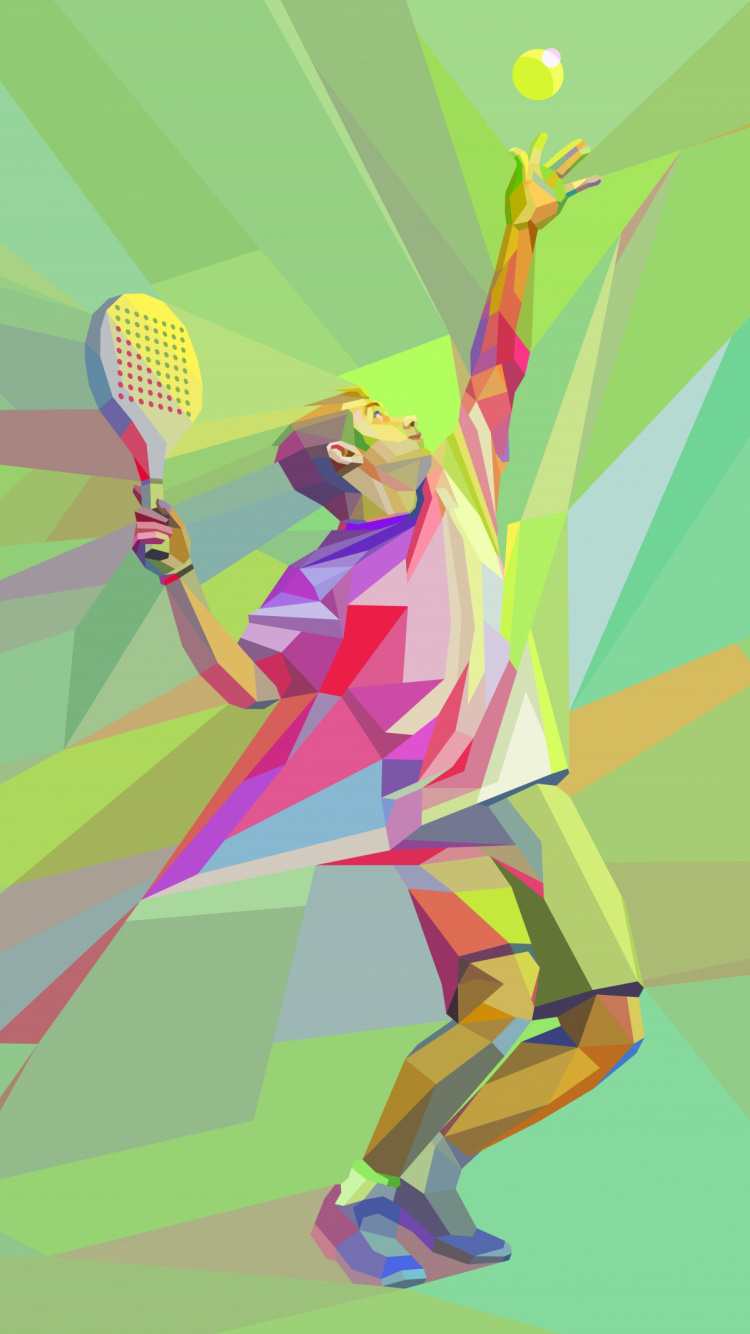 网球, 图形设计, 艺术, 温布尔登网球赛的冠军, 乐趣 壁纸 750x1334 允许