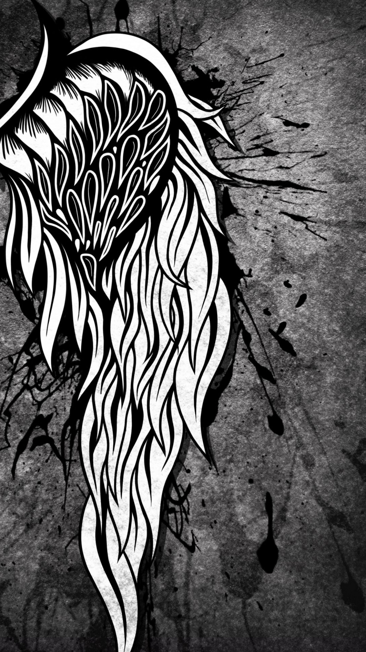 Visual Arts, Schwarz Und Weiß, Illustration, Kopf, Auge. Wallpaper in 750x1334 Resolution