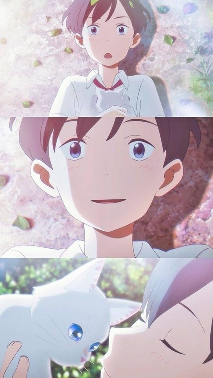 Whisker Away Hinode and Taro, Miyo Sasaki, Animated Cartoon, Kento Hinode, Cartoon. Wallpaper in 720x1280 Resolution