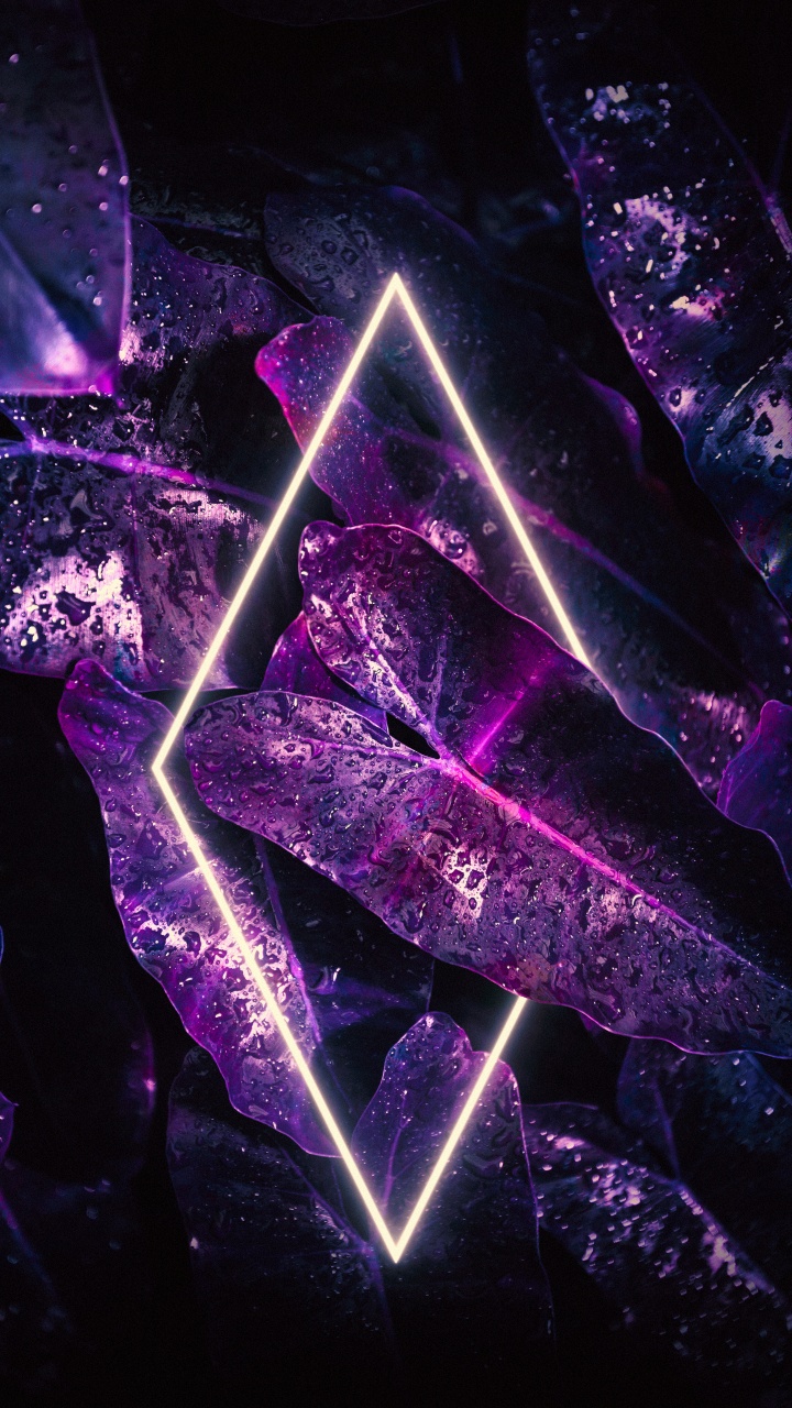 Licht, Smartphone, Purpur, Veilchen, Dreieck. Wallpaper in 720x1280 Resolution